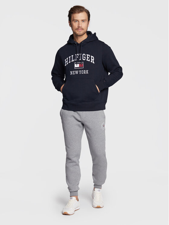 Tommy Hilfiger Tommy Hilfiger Bluza Modern Varsity MW0MW28173 Granatowy Regular Fit
