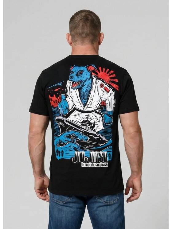 PITBULL PITBULL T-Shirt MIDWAY Czarny Regular Fit