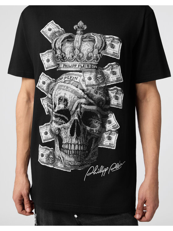 PHILIPP PLEIN PHILIPP PLEIN T-Shirt 31088 Czarny Regular Fit
