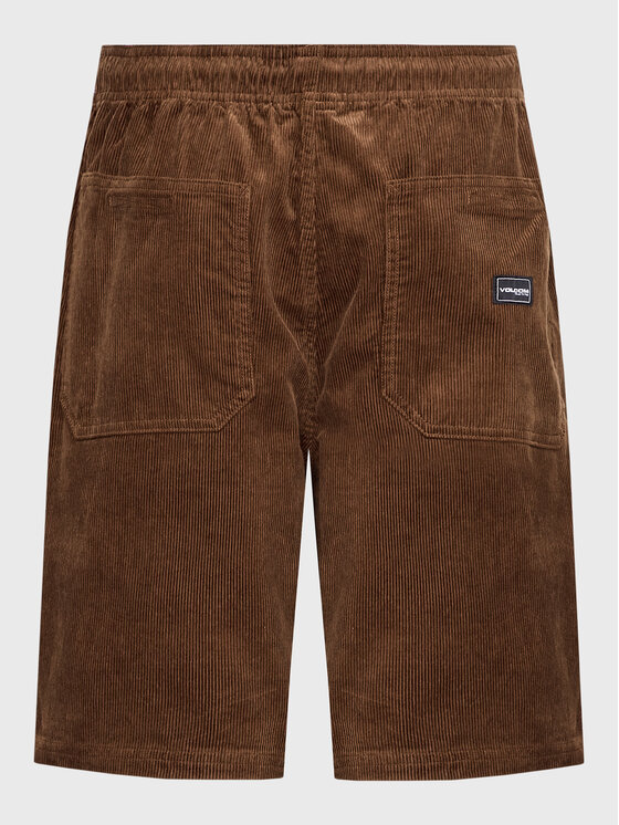 Volcom Volcom Pantaloncini di tessuto Outer Spaced A1012310 Marrone Regular Fit
