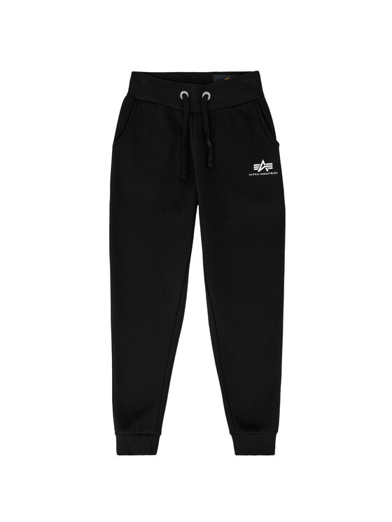 Alpha Industries Alpha Industries Joggery Basic Small Logo Jogger Kids Czarny Regular Fit