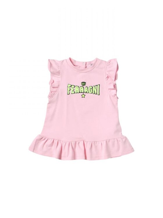 Chiara Ferragni Chiara Ferragni Sukienka letnia 53a902 Różowy Regular Fit