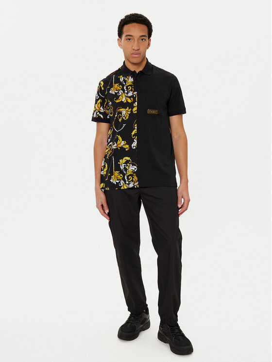 Versace Jeans Couture Versace Jeans Couture Polo majica 78GAG625 Črna Regular Fit
