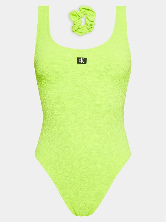 Calvin Klein Swimwear Calvin Klein Swimwear Badeanzug KW0KW02401 Grün