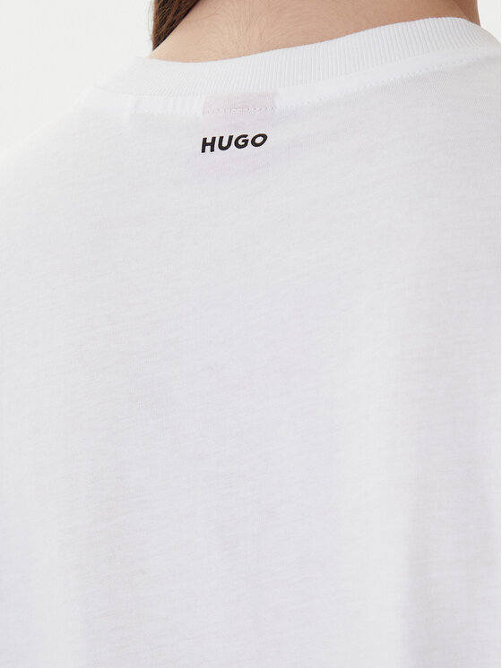 HUGO Hugo Tričko Dashire_4 50489198 Biela Regular Fit