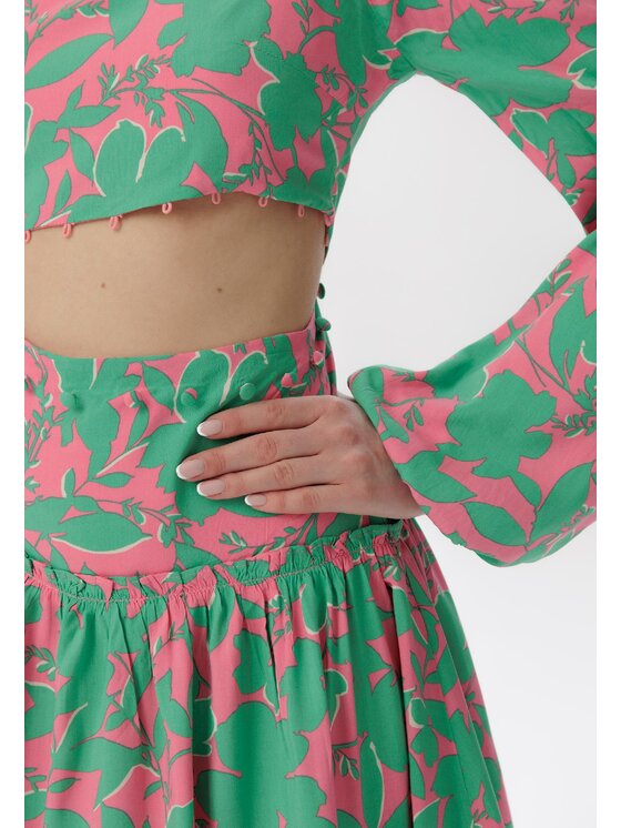 LAURELLA LAURELLA Každodenné šaty 4SS216 Zelená Regular Fit