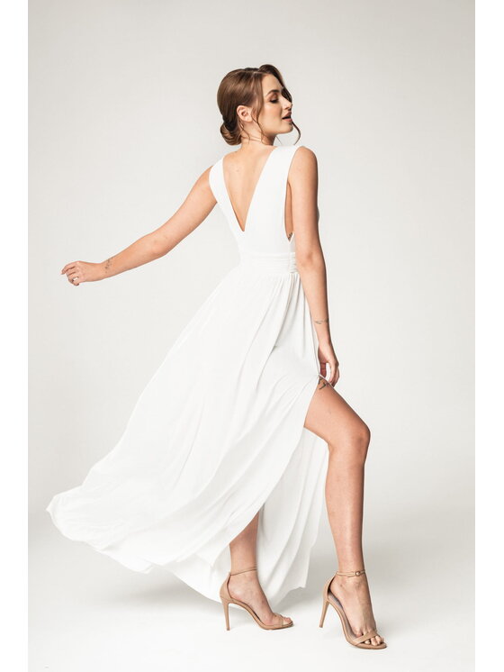 Aurora Aurora Večerní šaty Ślubna Aurelia Bílá Feminine Fit