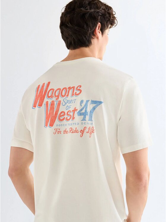 Wrangler Wrangler T-shirt GRAPHIC TEE Bianco Regular Fit