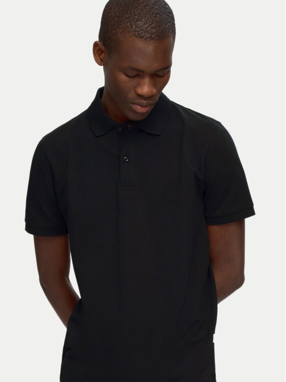 Selected Homme Selected Homme Polo 16095851 Crna Slim Fit