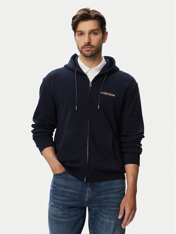 Guess Jeans Hanorac M6RQ38 KCPR1 Bleumarin Regular Fit