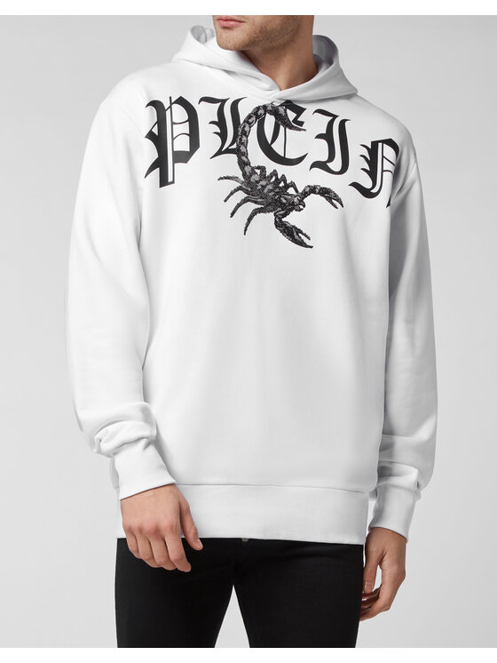PHILIPP PLEIN PHILIPP PLEIN Bluza 30446 Biały Regular Fit