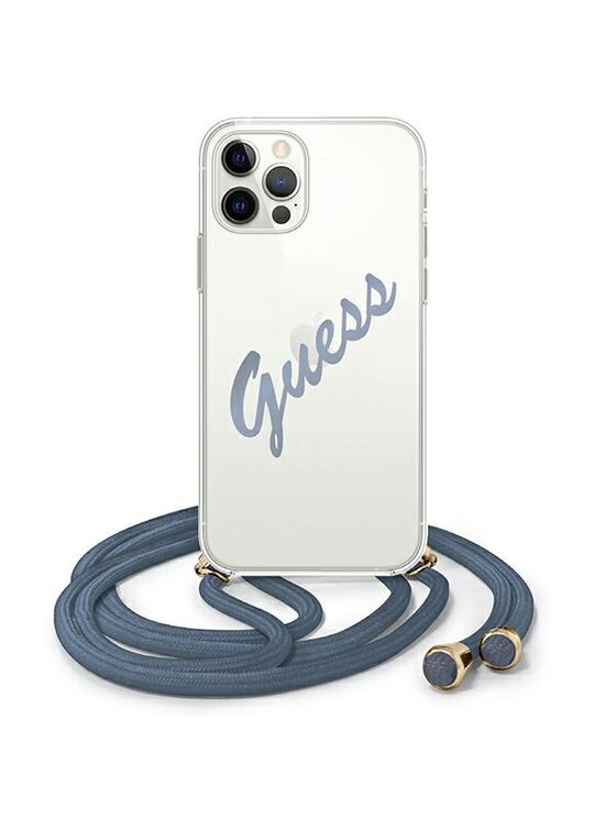 Etui na telefon Guess, Niebieskie, iPhone 12 Pro Max