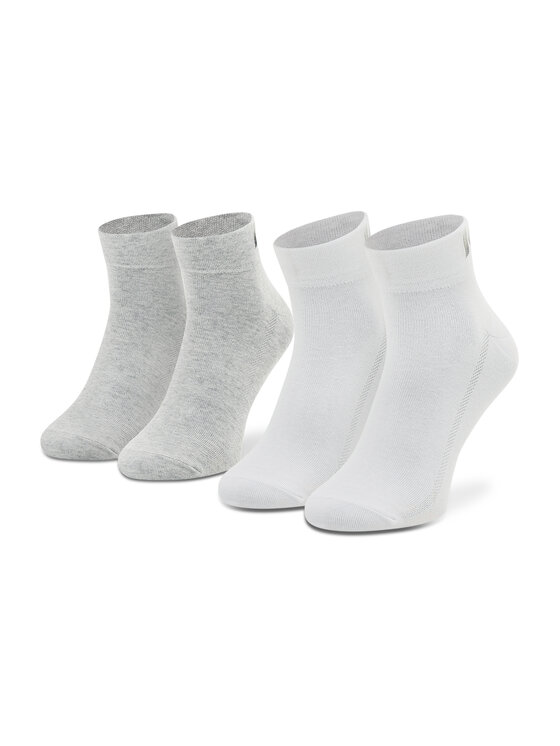 Levi's® Levi's® Zestaw 2 par wysokich skarpet unisex 701218213 Biały
