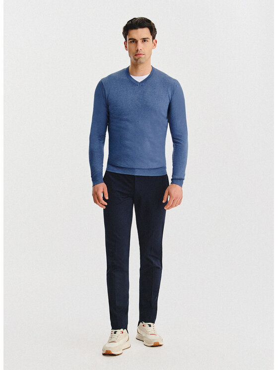 Pako Lorente Pako Lorente Sweter P25WN-2X-034 Niebieski Classic Fit
