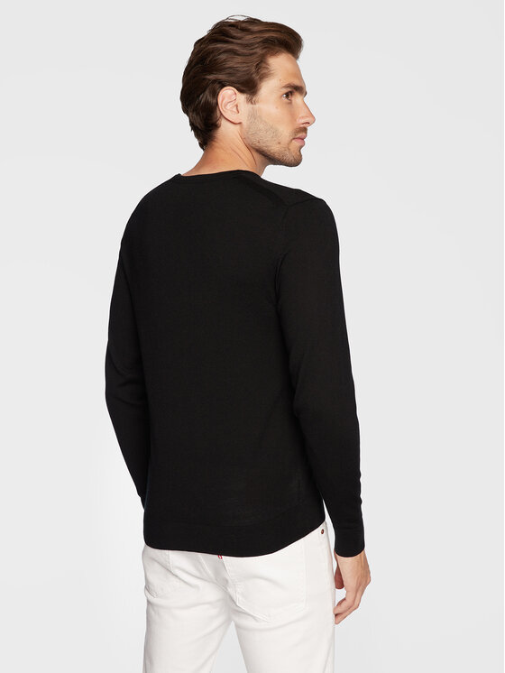 Calvin Klein Calvin Klein Sweter Superior K10K109474 Czarny Regular Fit