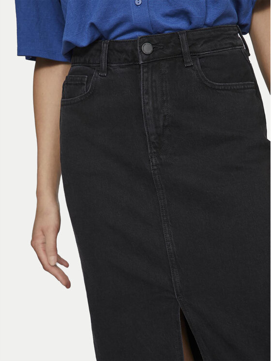 Vila Vila Teksaselik Jaf 14099736 Must Regular Fit