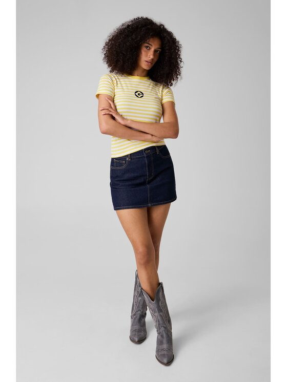 Guess Guess T-Shirt 183594 Žlutá Classic Fit