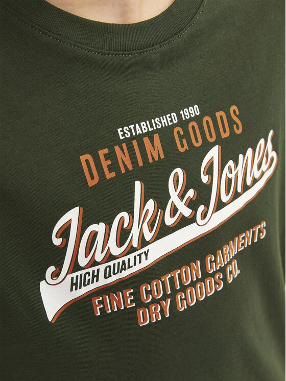 Jack&Jones Junior Jack&Jones Junior Футболка Logo 12258876 Зелений Regular Fit