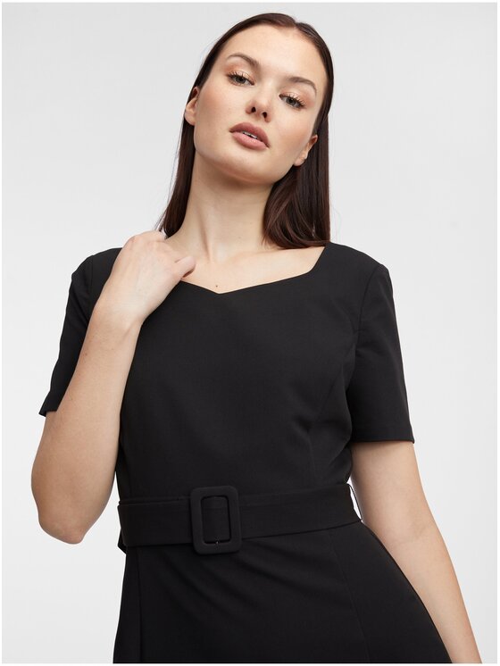 Orsay Orsay Sukienka 490477660000__40 Czarny Regular Fit