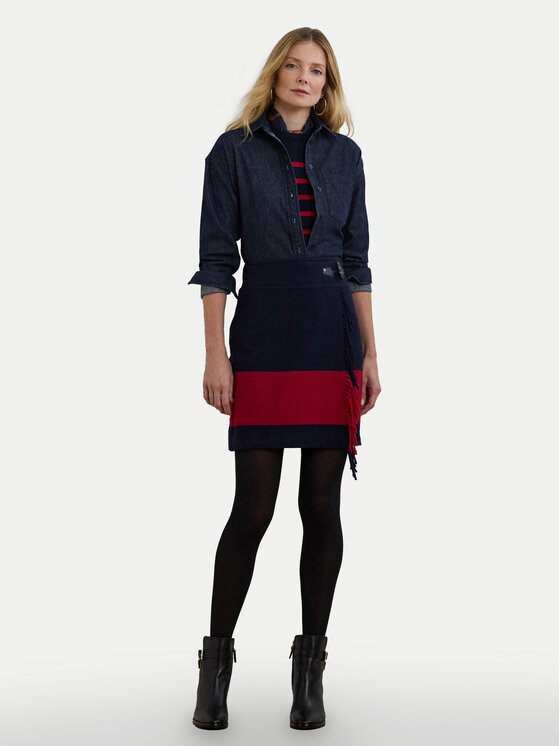 LAUREN RALPH LAUREN LAUREN RALPH LAUREN cămașă de blugi 200957620 Bleumarin Relaxed Fit