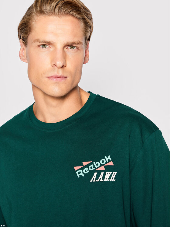 Reebok Reebok T-krekls Certified HH7390 Zaļš Relaxed Fit