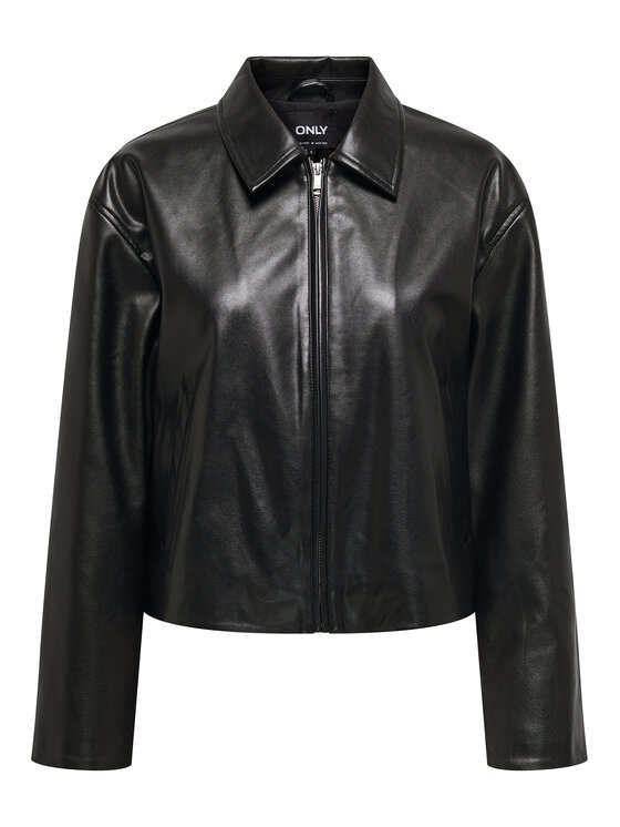 ONLY ONLY Giacca in similpelle Nicki 15356871 Nero Regular Fit