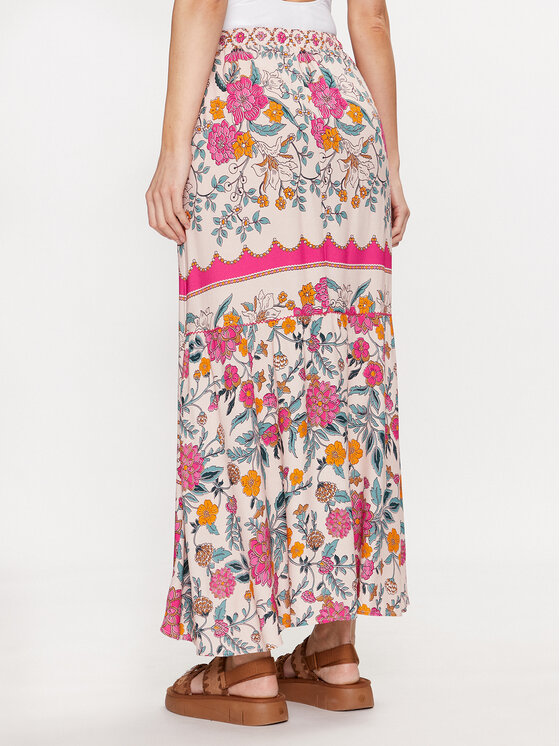 Maaji Maaji Spódnica midi PT1572CKL007 Różowy Regular Fit