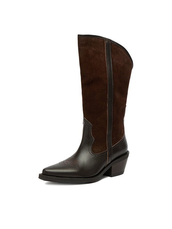 Badura Badura Stivali texani EO-BAYLOR-07101 Marrone