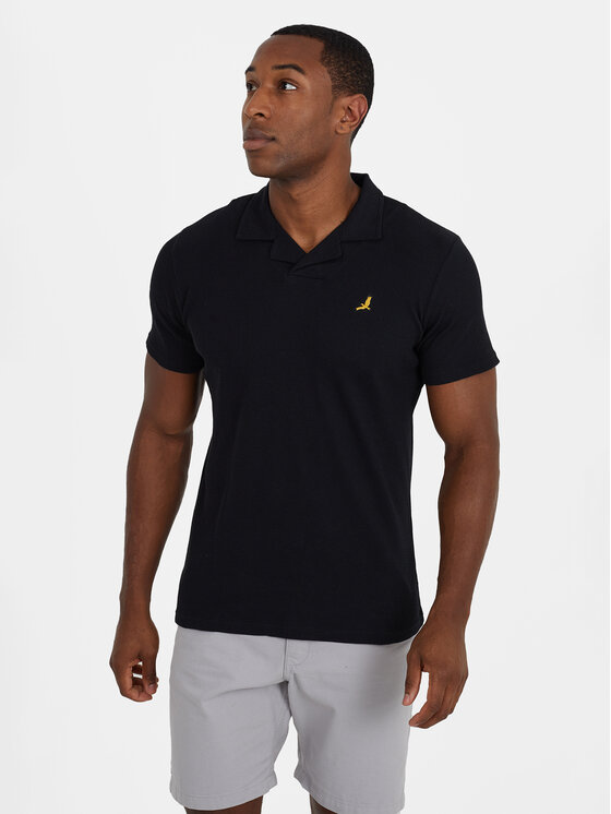 Brave Soul Tricou polo MPS-627SONOMA Negru Straight Fit