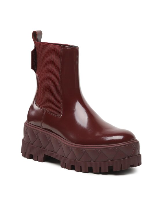 Kurt Geiger Kurt Geiger Botki London Chelsea 9353754109 Bordowy