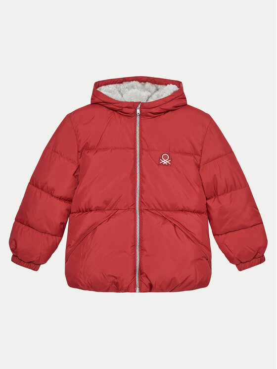 Kurtka zimowa United Colors Of Benetton, Rozmiar 104, Czerwona, 2WU0GN035