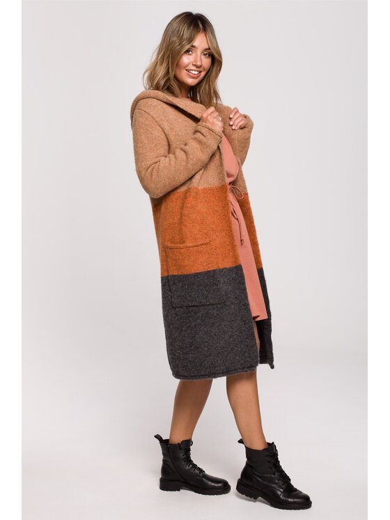 BeWear BeWear Kardigán bk072 Farebná Baggy Fit