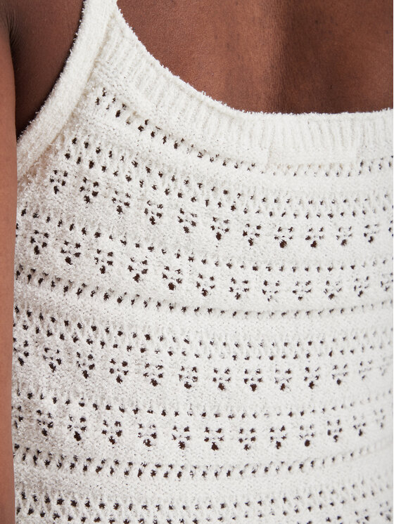 Guess Guess Megztinis W6GR11 Z0593 Balta Regular Fit