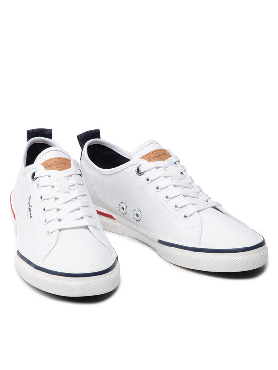 Pepe Jeans Toni Pons Πάνινα παπούτσια Kenton Smart 22 PMS30811 Λευκό