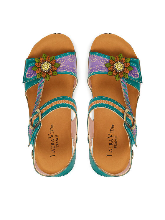 Laura Vita Laura Vita Босоніжки Facscineo 09 Бірюзовий