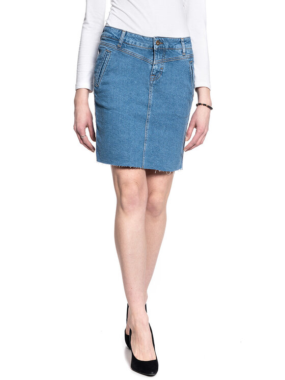 Mustang Mustang Minigonna LAURA SKIRT Blu Regular Fit