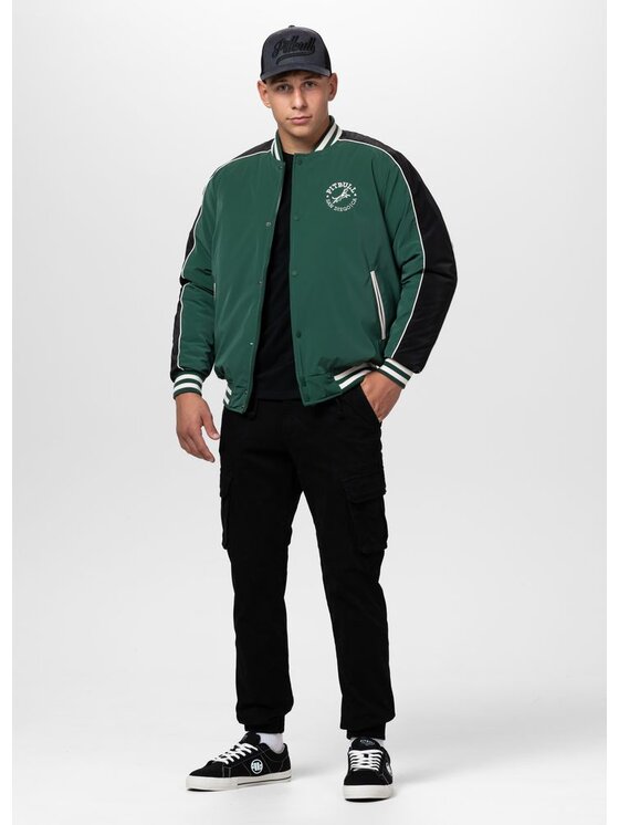 PITBULL PITBULL Kurtka przejściowa MANOLITO Zielony Regular Fit