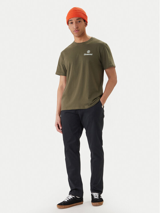 Element Element Póló Epic ELYZT00578 Khaki Regular Fit