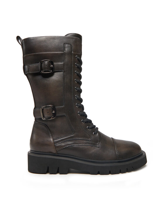 TWINSET TWINSET Kozačky 242TGT122 Hnědá