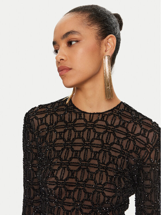 Elisabetta Franchi Elisabetta Franchi Õhtune kleit Red Carpet AB65947E2 Must Regular Fit