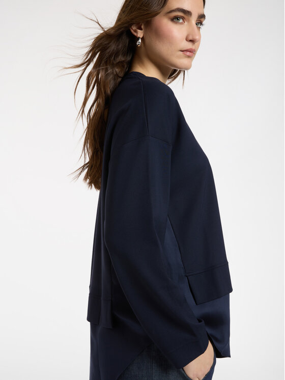Elena Mirò Elena Mirò Sweter G883Z000537N034 Niebieski Boxy Fit