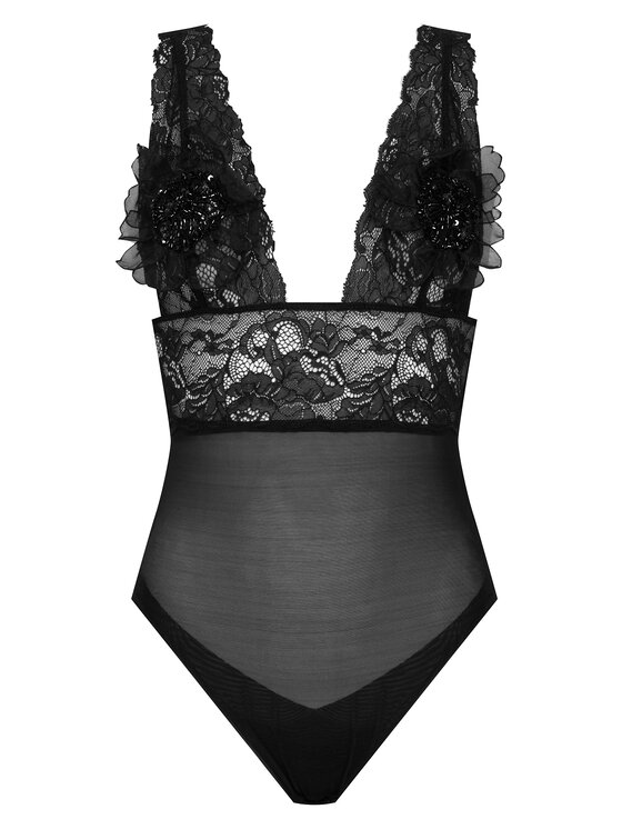 Elisabetta Franchi Elisabetta Franchi Body BO03452E2 110 Černá Regular Fit
