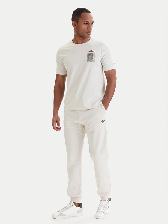 Aeronautica Militare Aeronautica Militare Долнище анцуг 261PF1008UF00674 Бежов Regular Fit