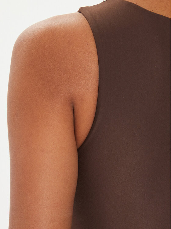 Guess Guess Hétköznapi ruha Kim W4YK0J KCDE0 Barna Bodycon Fit