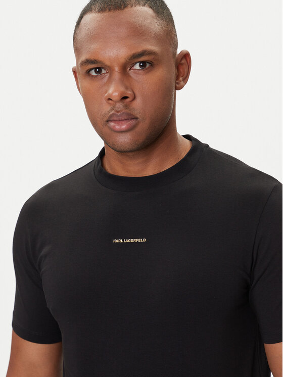 KARL LAGERFELD KARL LAGERFELD T-shirt 755051 554235 Crna Regular Fit