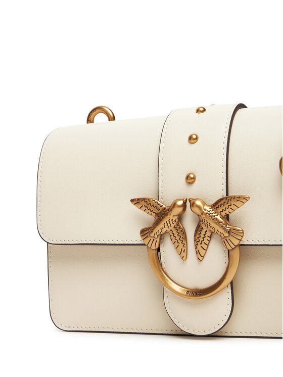 PINKO PINKO Τσάντα Love One Mini ST.CL Al 25-26 PLTT 105856 A0F1 Λευκό