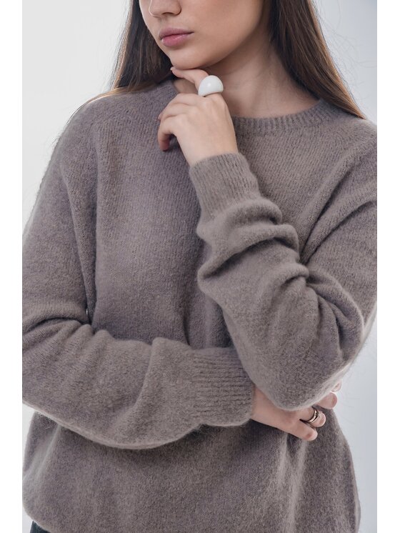 Estro Estro Svetr ER00118756 Šedá Loose Fit