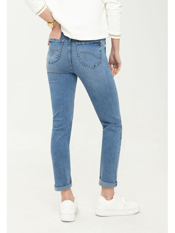 Volcano Volcano Jeansy D-AGNES 4 Niebieski Slim Fit