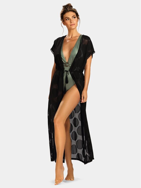 Feba Feba Vestito da spiaggia F120A-509H Nero