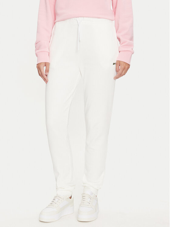 Lacoste Lacoste Donji dio trenerke XF9216 Écru Regular Fit